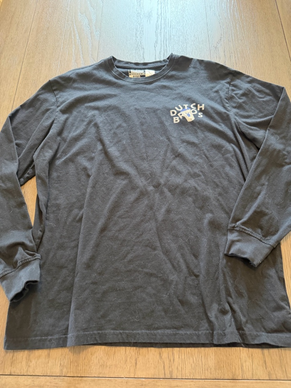 Dutch Bros Black Long Sleeve Tee with Chest Logo